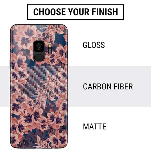 Dark Tapestry Floral Galaxy S9 Skin